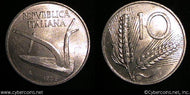 Italy, 1956, 10 lira,  UNC, KM93