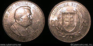 Slovakia, 1939, AU/XF, KM3 - 20 korun -