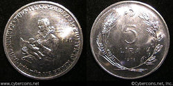 Turkey, 1976, 5 Lira, KM909, UNC. Exact