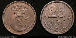 Denmark, 1921,  25 ore, AU - KM815.2a