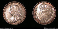Great Britain, 1899,  3 pence,  AU, KM777   -