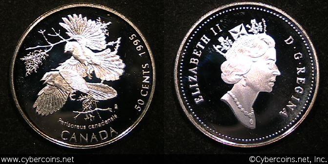 1995, Canada 50 cent, KM263, Proof.