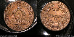 Honduras, 1935, Centavo, KM77.1, UNC -