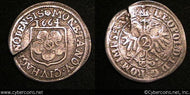 Germany/Hagenau, 1664, 2 Kreuzer, KM51, VF