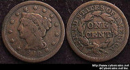1848, VG   Braided Hair Large Cent.