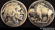 1925-D Buffalo Nickel, Grade= VG/F