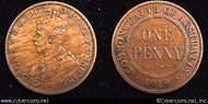 Australia, 1919 - 1 penny -  no dots, XF, KM23