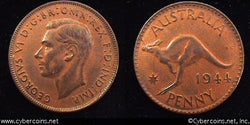 Australia, 1944(p),   1 penny,  AU, KM36