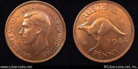 Australia, 1944(p),   1 penny,  UNC, KM36