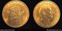 Denmark, 1947, 1 krone,  UNC, KM837.1