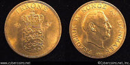 Denmark, 1947, 1 krone,  UNC, KM837.1
