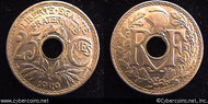 France, 1919,  25 centimes, AU, KM867a