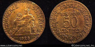 France, 1928,  50 centimes, AU, KM884