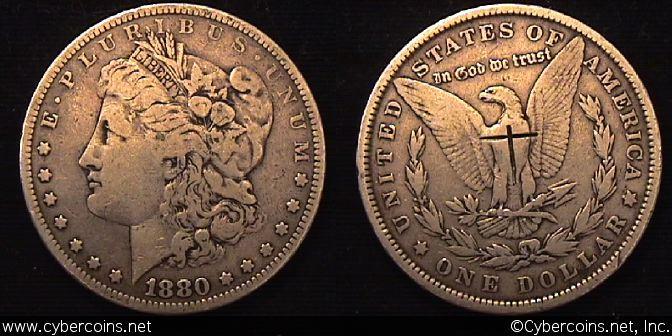1880  Morgan Dollar, F VAM 6
