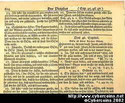 Gun Wad Bible leaf, printed in 1776, 1 page, about 10x7.5 inches. Condition is e