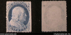 US #24 1 Cent Franklin - Mint - no gum. Exact