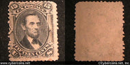 US #77 15 Cents Lincoln - Mint - no gum. Exact