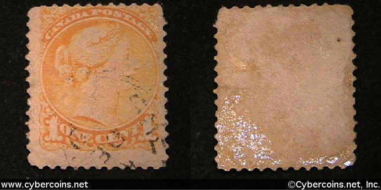 Canada 1 Cent #23 - Used - trace cancellation