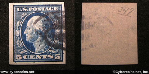 US #348 1 Cent Franklin - Used - Medium