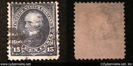 US #274 15 Cent Clay - Used - medium/light