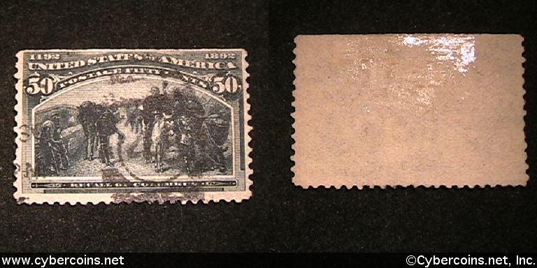 US #240 50 Cent Recall of Columbus - Used