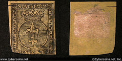 Italy/Parma #1 - 5 Cent - Used - slight mis-cut
