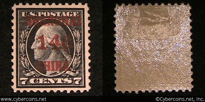 US #K07 Offices in China 14 Cent Overprint