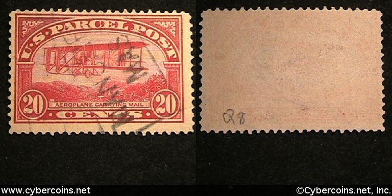 US #Q8 Parcel Post 20 Cent Aeroplane