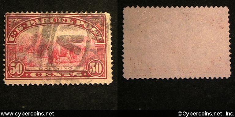 US #Q10 Parcel Post 50 Cent Dairying - Used