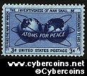 Scott 1070 mint  3c - Atoms for Peace