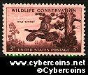 Scott 1077 mint sheet 3c (50) - Wildlife Conservation, Wild Turkey