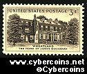 Scott 1081 mint sheet 3c (50) - "Wheatland" Home of James Buchanan