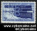 Scott 1092 mint  3c -  50th Anniversary of Oklahoma Statehood