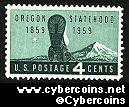 Scott 1124 mint sheet 4c (50) -  Oregon Statehood