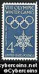 Scott 1146 mint sheet 4c (50) -  VIII Winter Olympics