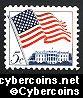 Scott 1208 mint  5c -  US Flag & White House (1963)
