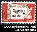 Scott 1230 mint sheet 5c (50) -  Carolina Charter