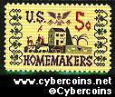 Scott 1253 mint  5c -  Homemakers