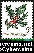 Scott 1254 mint  5c -  Holly