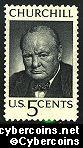 Scott 1264 mint  5c -   Winston Churchill