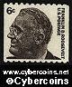 Scott 1298 mint  6c -   F.D. Roosevlet  (1967)