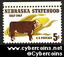 Scott 1328 mint sheet 5c (50) -   Nebraska Statehood