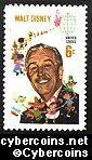 Scott 1355 mint  6c -   Walt Disney