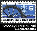 Scott 1358 mint  6c -   Arkansas River Navigation