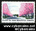 Scott 1368 mint  6c -   Crabapple Trees