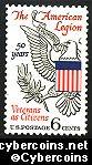 Scott 1369 mint sheet 6c (50) -   American Legion 50 Years