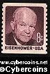 Scott 1402 mint  8c -   D. Eisenhower, claret (1971)
