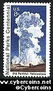 Scott 1453 mint sheet 8c (32) -   Yellowstone Park