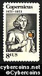 Scott 1488 mint  8c -   Nicolaus Copernicus