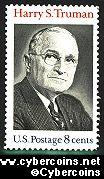 Scott 1499 mint  8c -   Harry S. Truman